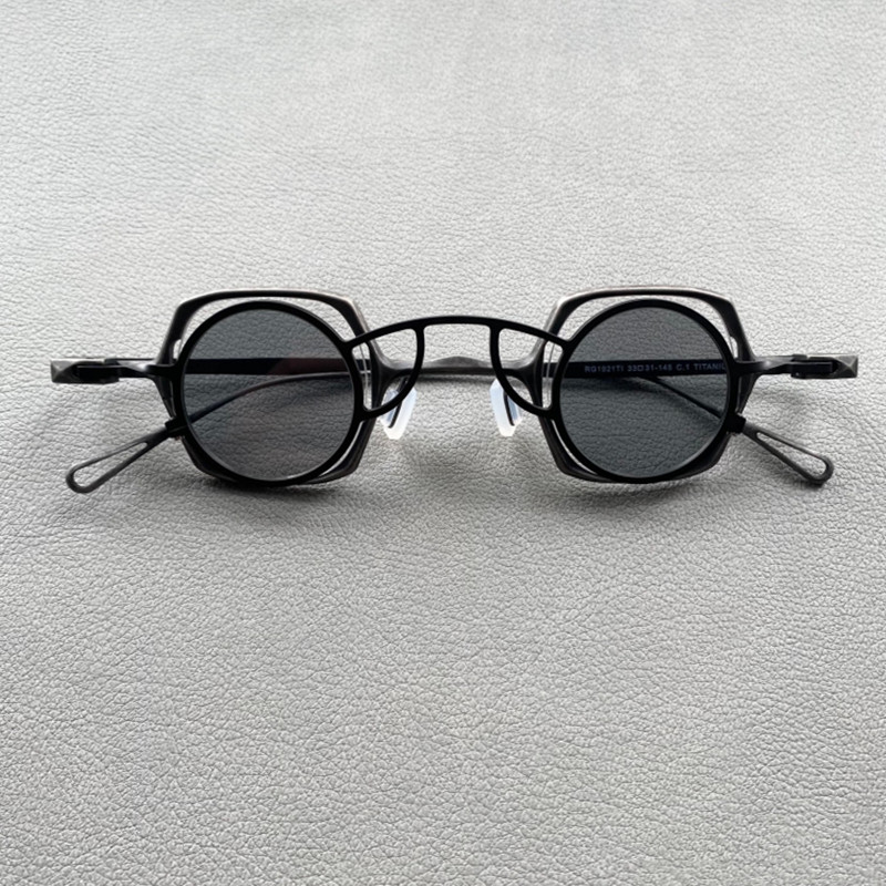 Men Accessories Hk - 티타늄 합금 선글라스 클립, 레트로 스타일