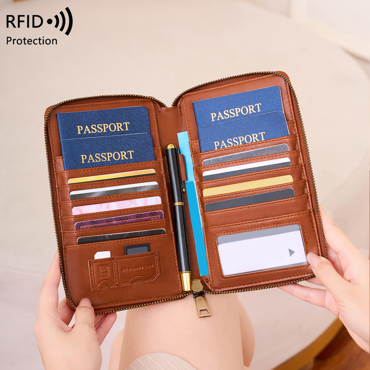 Passport Wallet Rfid - 트렌디한 비행기 디자인 RFID 차단 여권