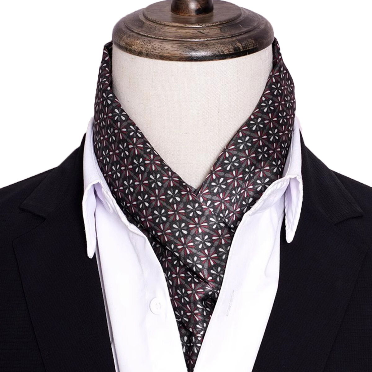 Men Accessories Sale - 신상 남성용 스트라이프 실크 스카프 핫