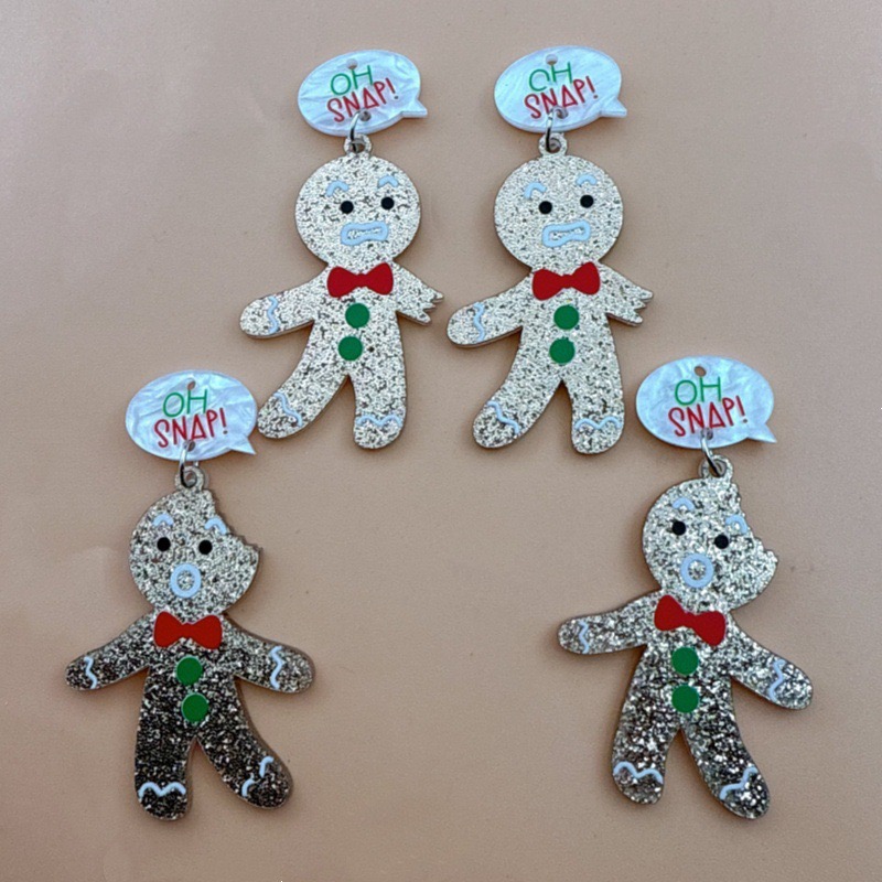 Men Accessories Usa - 10개 귀여운 크리스마스 진저브레드맨 펜던트, DIY
