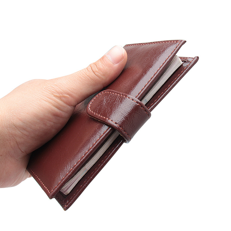 Men'S Accessories Case - 오일 왁스 Pu 가죽 여권 홀더