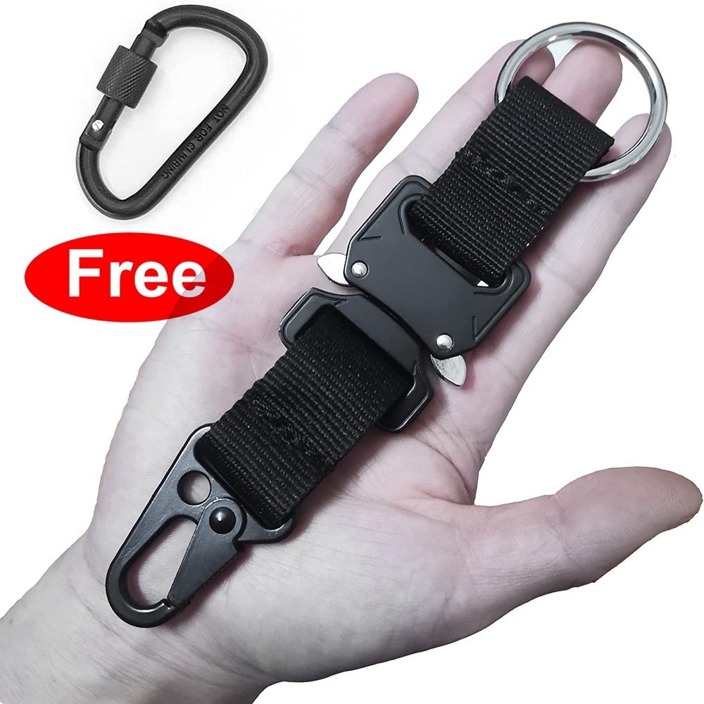 Men Accessories Hk - HK 클립과 스테인레스 스틸 링이있는 남성용