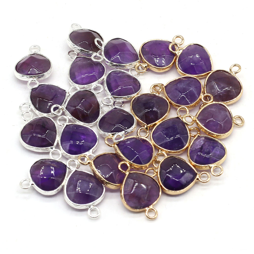 Men'S Accessories Drop Shipping - 2pcs 천연 돌 커넥터 DIY 여성을위한