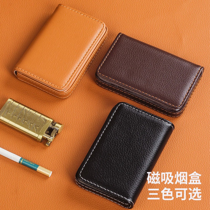 Men Accessories Usa - 휴대용 8mm 담배 케이스 PU 가죽