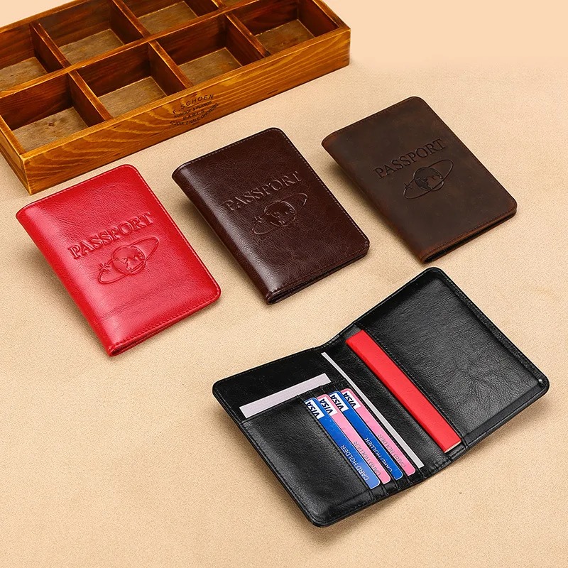 유니섹스 정품 가죽 여권 커버 RFID 차단 남자 여권 - Men'S Accessories Case 리뷰 및 가격