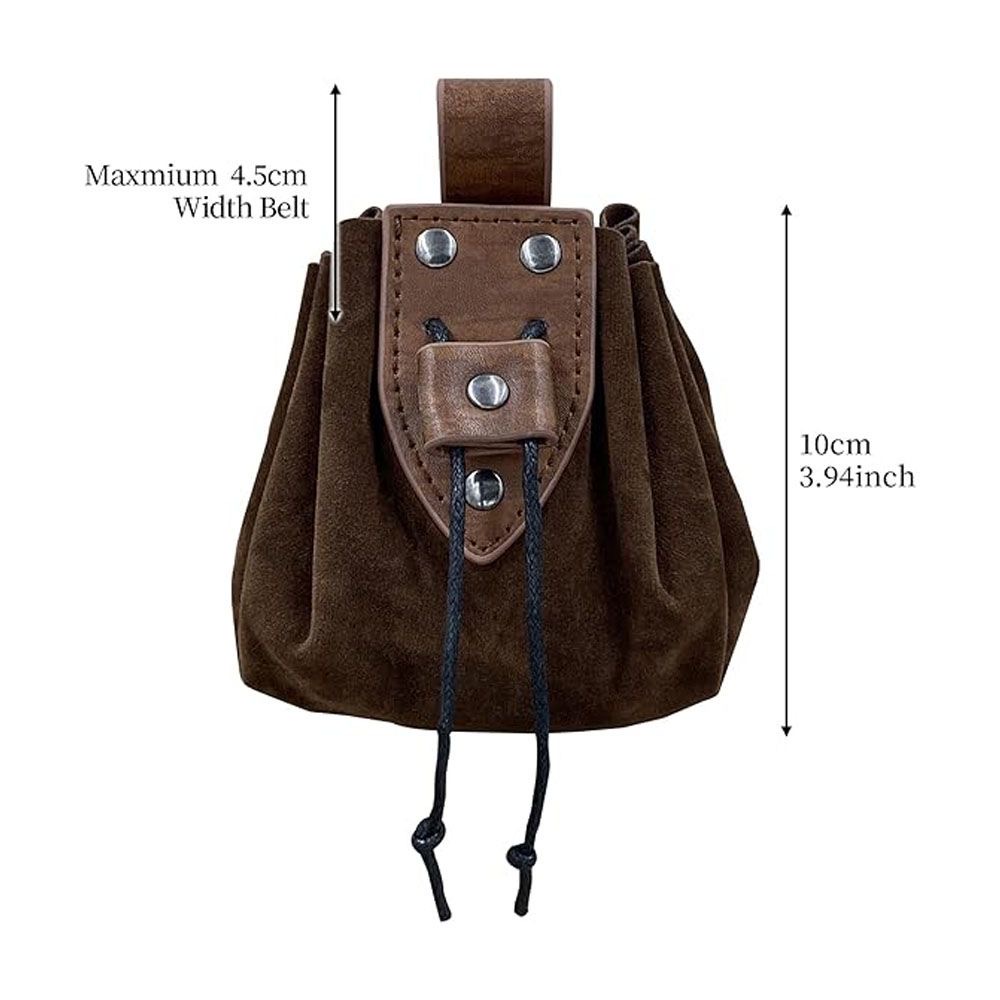 바이킹 스타일 중세풍 가죽 벨트 가방 빈티지 허리 지갑 - Mens Accessories Style 리뷰 및 가격