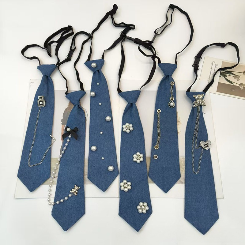 카우보이 스타일 블루 넥타이 JK 셔츠 태슬 체인 보타 - Men Accessories Neck Chain 리뷰 및 가격