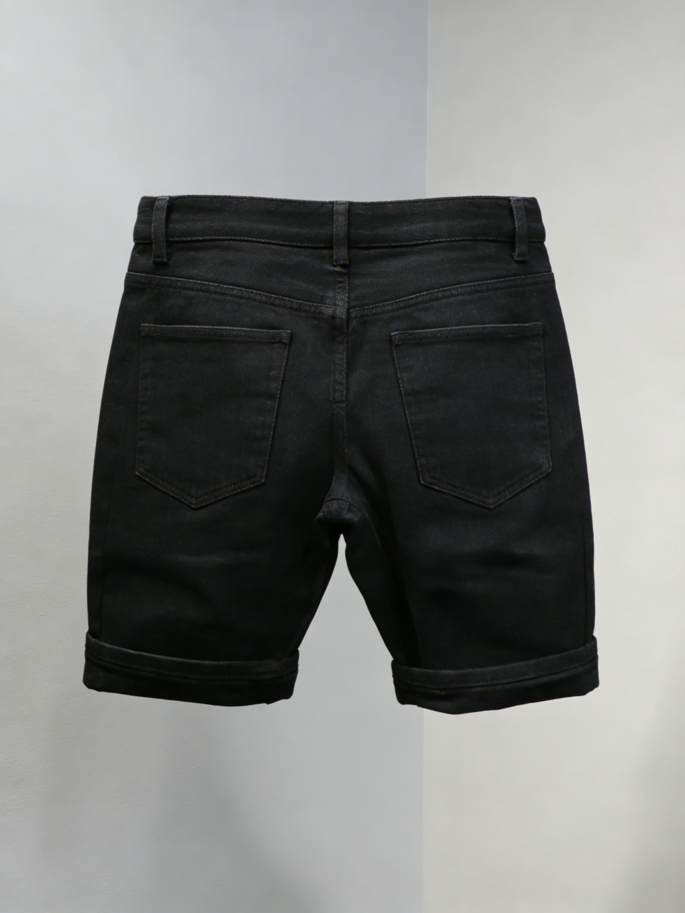플레인 진 블랙 슬림 데님 반바지 남성용 라이트 레트로 - Mens Accessories Style 리뷰 및 가격