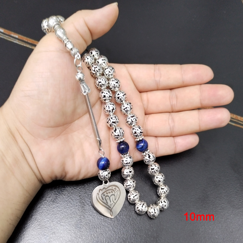 Tasbih 세트 금속 구슬 파란색 호랑이 눈 아랍어  - Men Accessories Hk 리뷰 및 가격