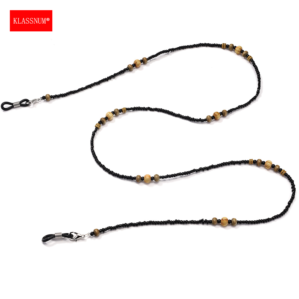 KLASSNUM 빈티지 안경 끈 남성 여성 라운드 우드 - Men Accessories Neck Chain 리뷰 및 가격