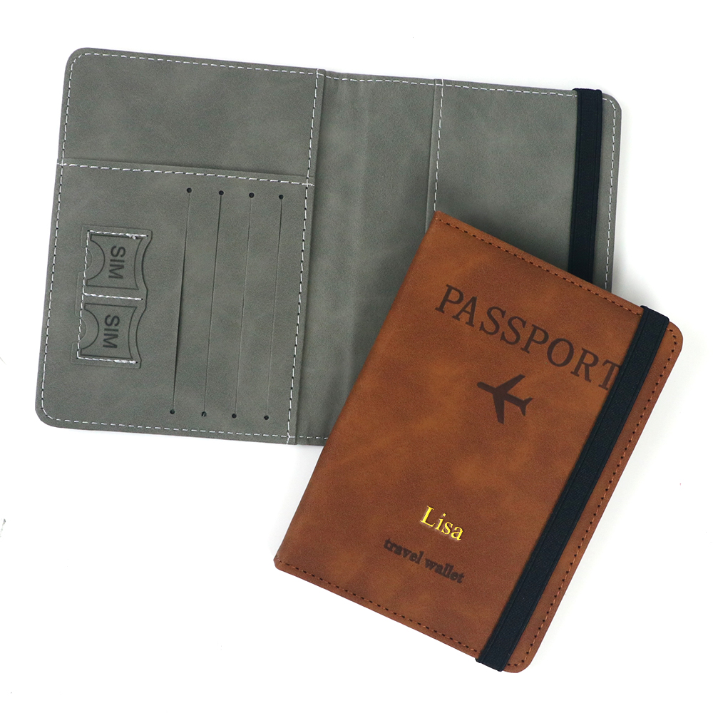 맞춤형 이름 PU 가죽 카드 케이스 여권 홀더 RFID - Passport Wallet Rfid 리뷰 및 가격