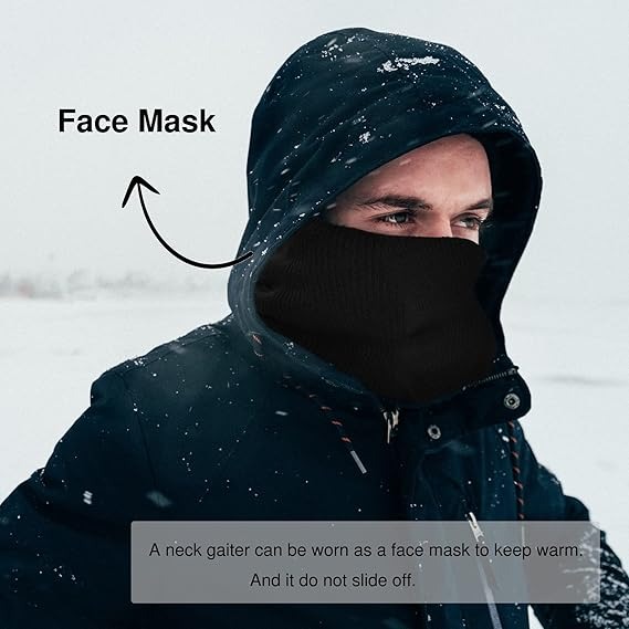 두 개입 플리스 안감 스카프, 방풍 및 따뜻한 겨울 넥 - Men Accessories Hk 리뷰 및 가격