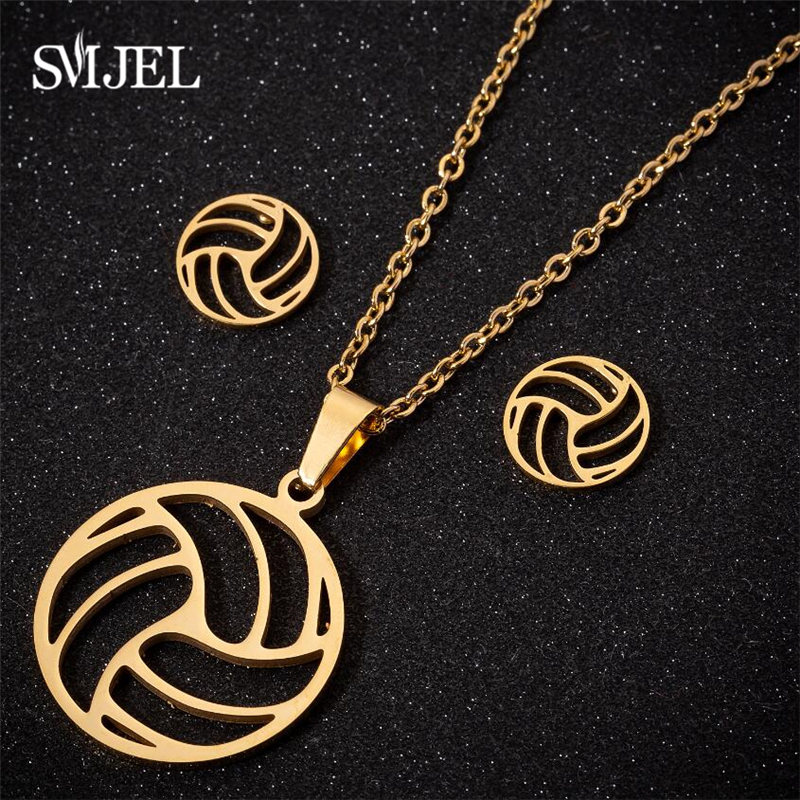 여성을위한 스테인레스 스틸 배구 쥬얼리 세트 미니멀리스 - Men'S Volleyball Accessories 리뷰 및 가격