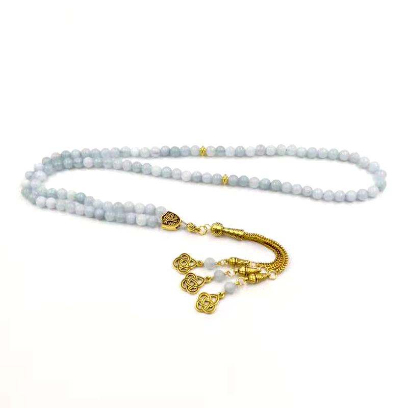 Tasbih 천연 아쿠아 마린 스톤 이슬람 팔찌, 터키 - Men Accessories Hk 리뷰 및 가격