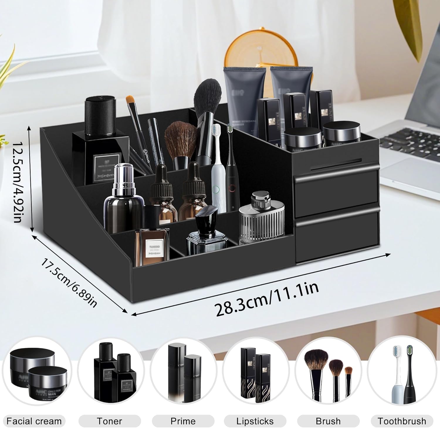 빈티지 욕실 정리함 화장품 보관함 향수 트레이 플라스틱 - Men'S Accessories Tray 리뷰 및 가격