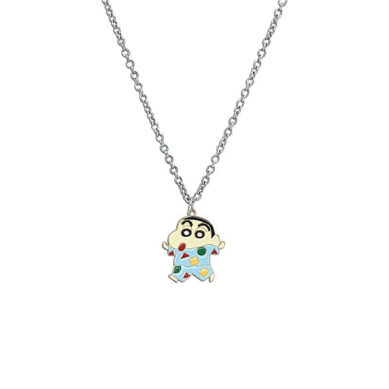 크레용 신짱 만화 목걸이 귀여운 일본식 베스트 프렌드  - Mens Accessories Style 리뷰 및 가격