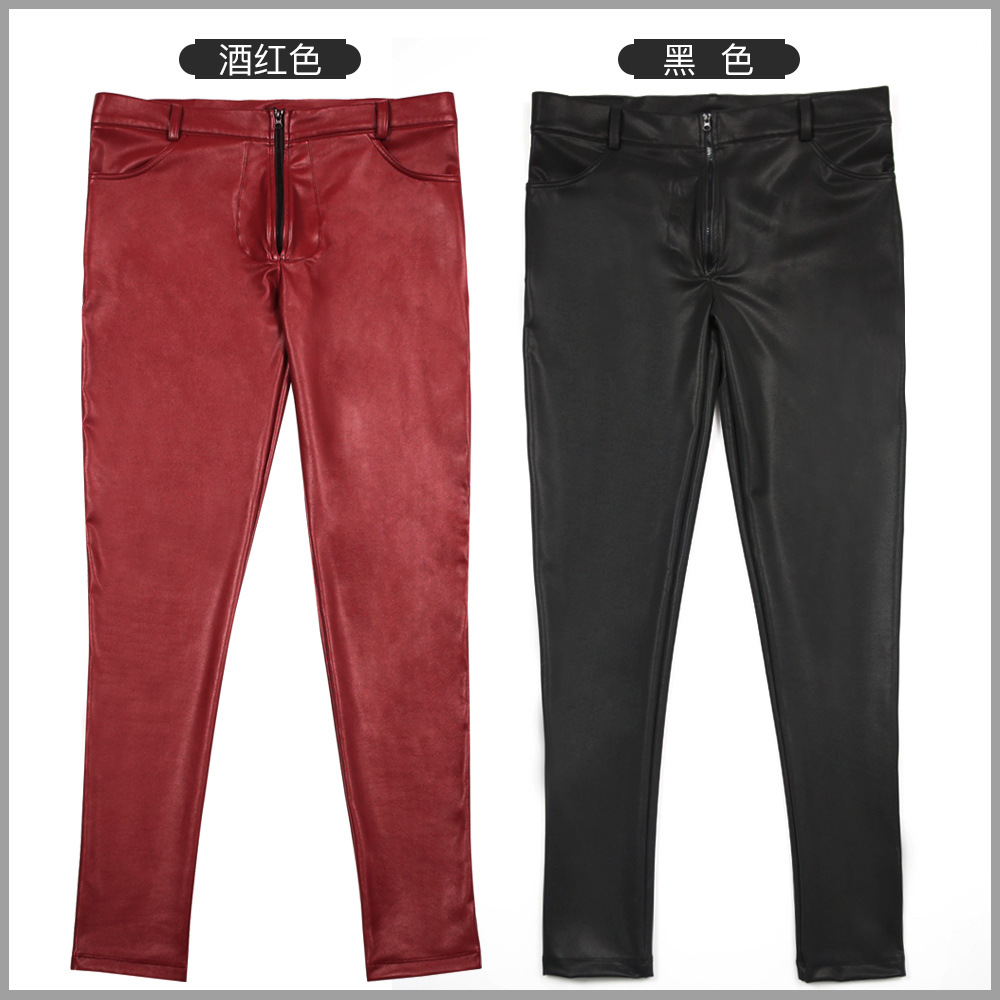 남성용 PU 가죽 스키니 청바지 스타일 꽉 라텍스 가짜 - Men'S Accessories For Jeans 리뷰 및 가격
