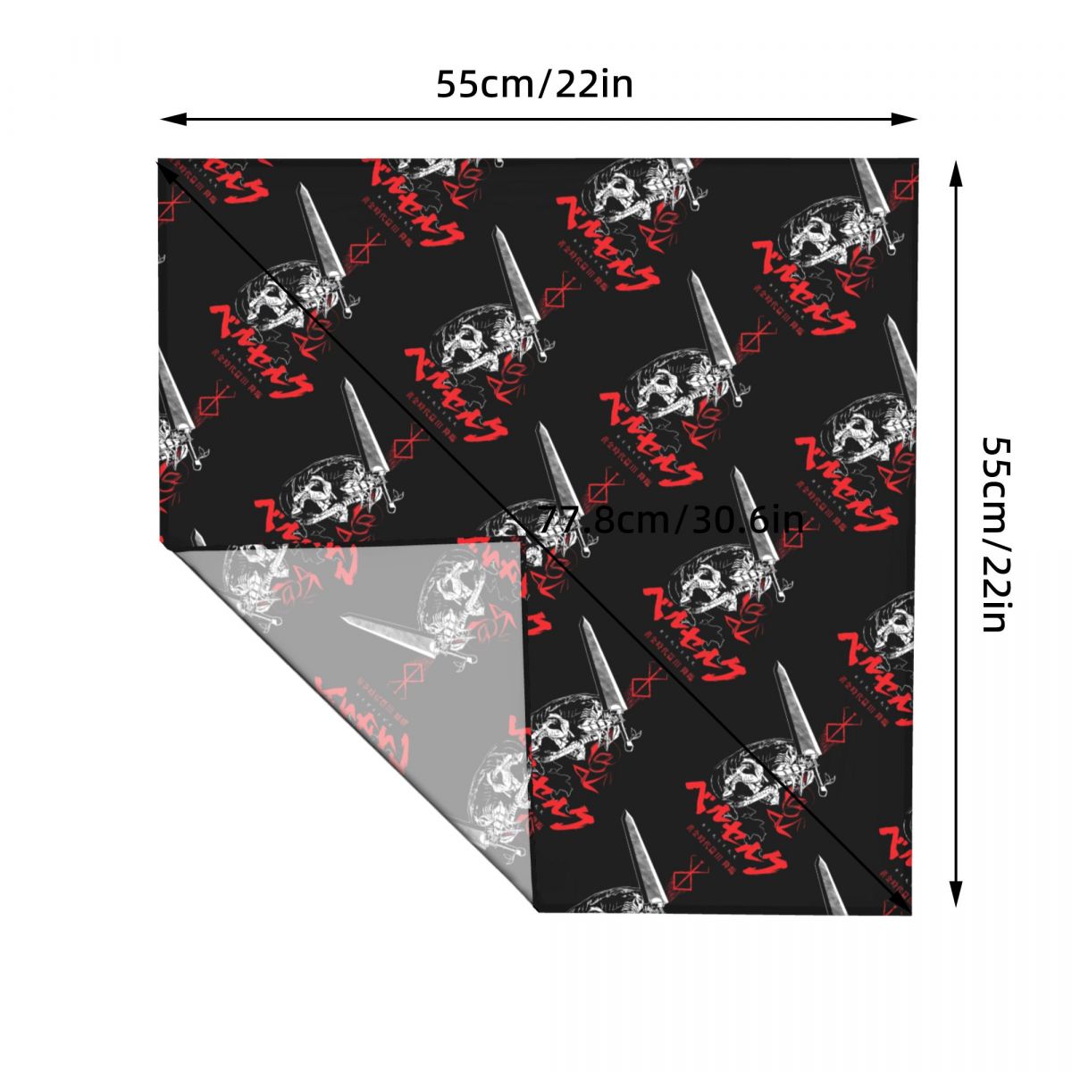 55CM B-Berserks Bandana 휴일 파티  - Men Accessories Brands 리뷰 및 가격