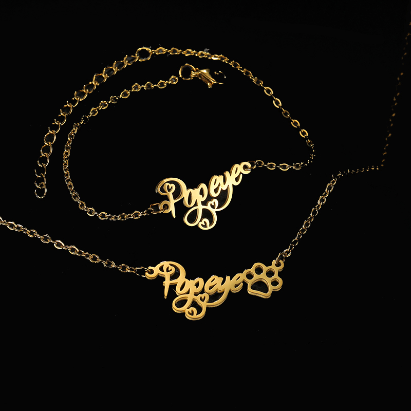 Goxijite 사용자 정의 이름 목걸이 세트 여성 스 - Mens Accessories Style 리뷰 및 가격
