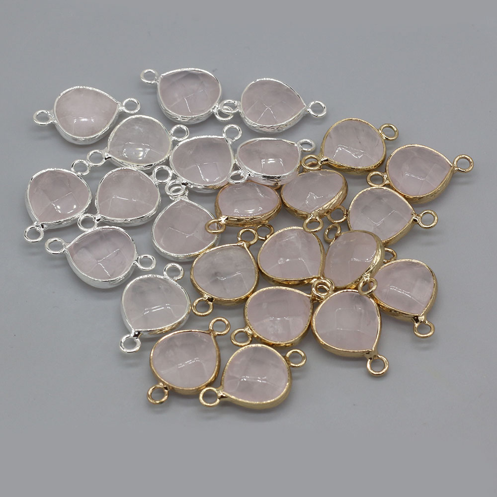 2pcs 천연 돌 커넥터 DIY 여성을위한 뚱뚱한 워터 - Men'S Accessories Drop Shipping 리뷰 및 가격