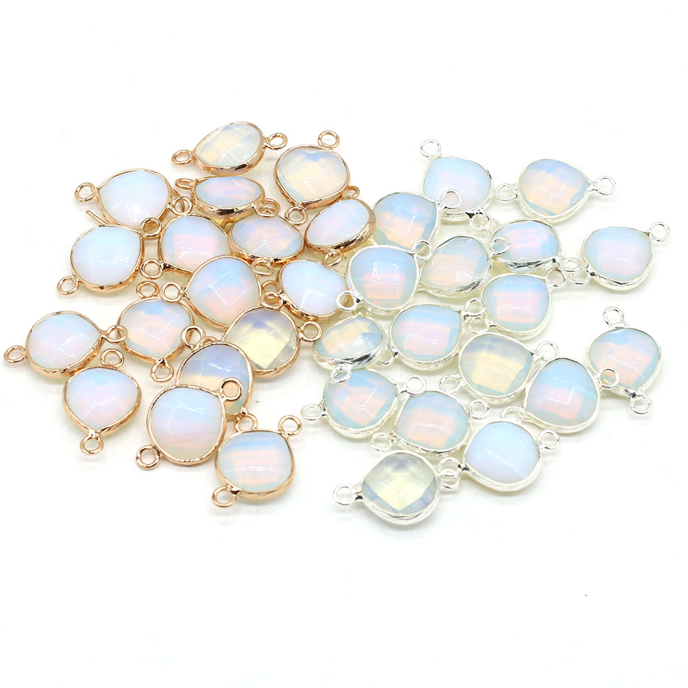2pcs 천연 돌 커넥터 DIY 여성을위한 뚱뚱한 워터 - Men'S Accessories Drop Shipping 리뷰 및 가격