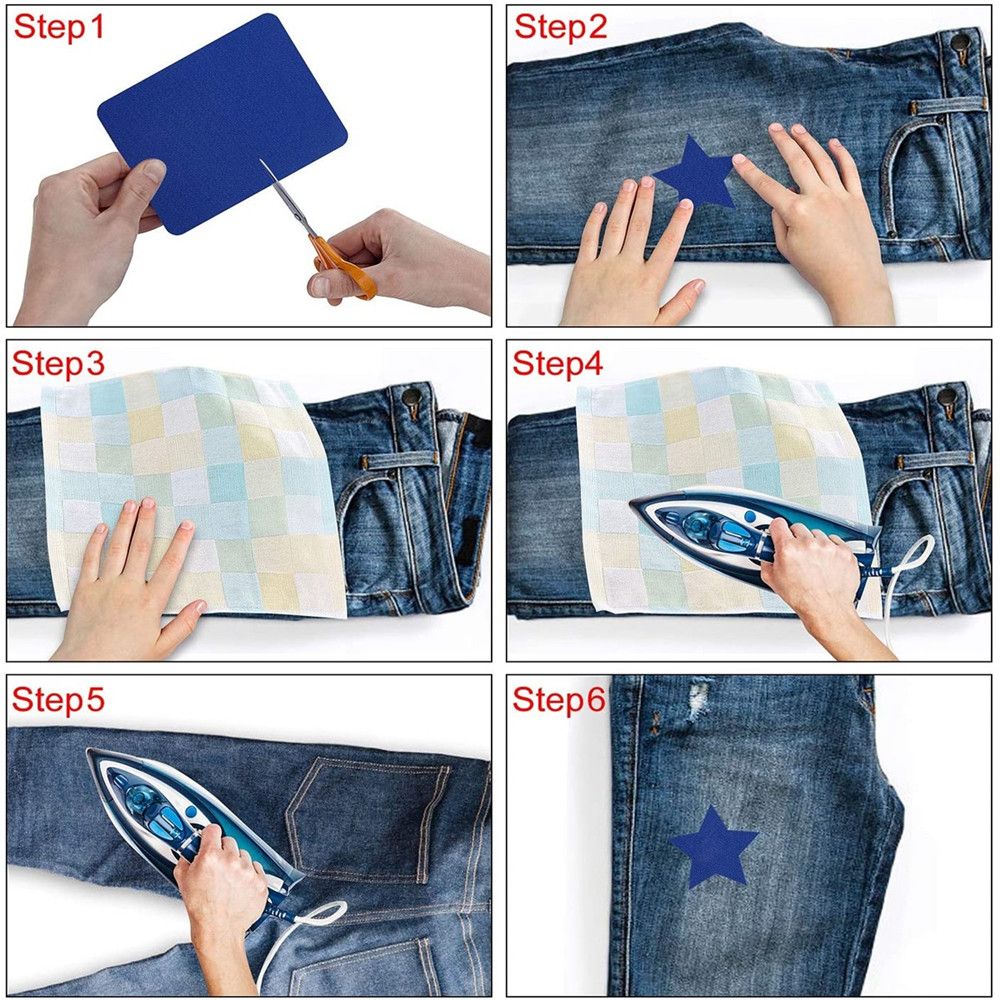 청바지 다리미 패치 수리 바지, 무릎 아플리케 의류,  - Men'S Accessories For Jeans 리뷰 및 가격