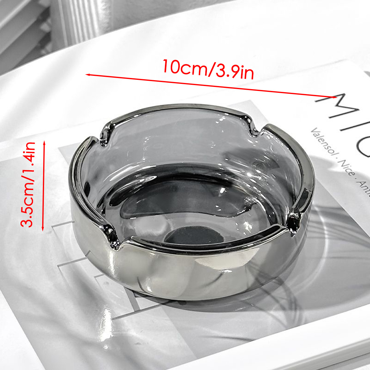 투명 유리 재떨이, 시가 재떨이, 사무실 책상 장식,  - Men'S Accessories Tray 리뷰 및 가격