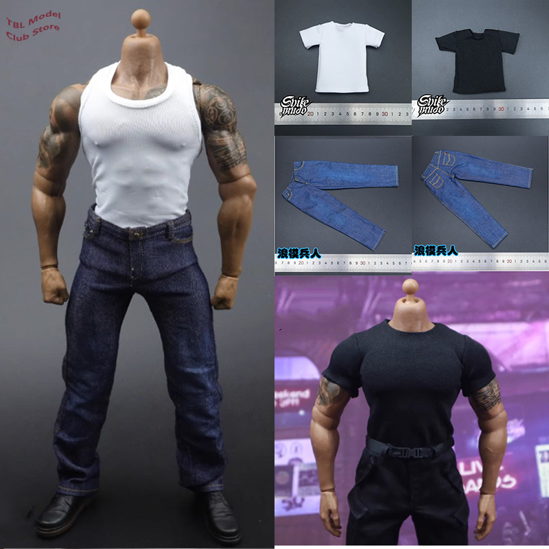 1/6 남자 강한 군인 청바지 액세서리, SKM009  - Men'S Accessories For Jeans 리뷰 및 가격