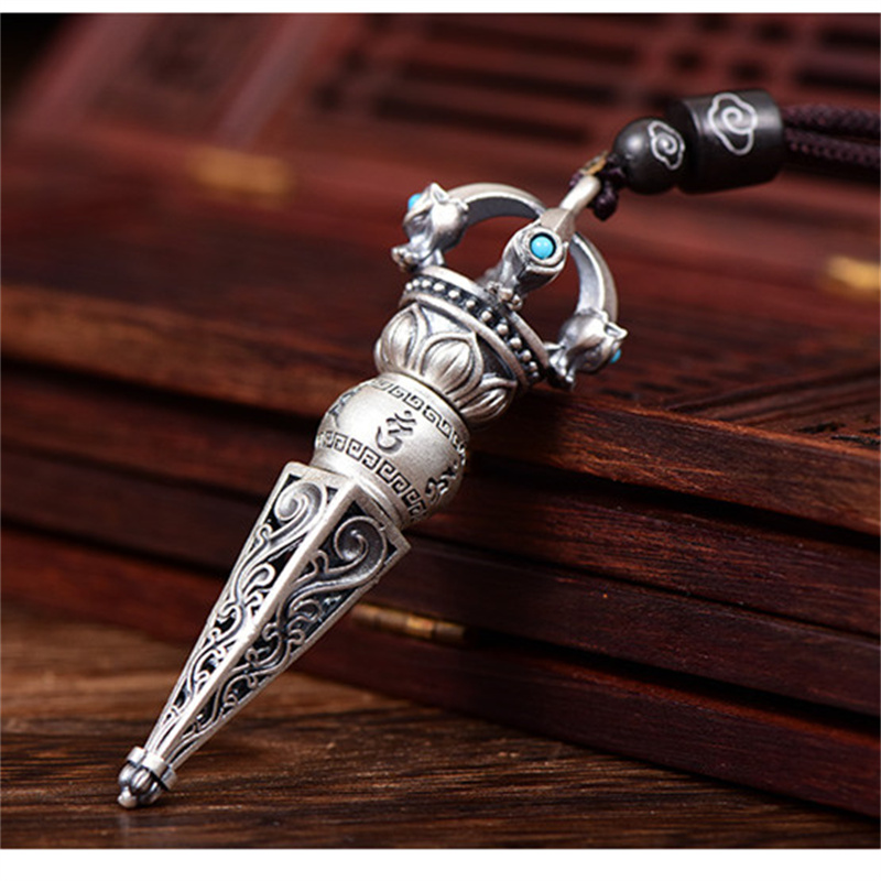 여섯자 진리 Vajra 유봉 펜던트 남성용 쥬얼리 레트 - Men Accessories Neck Chain 리뷰 및 가격