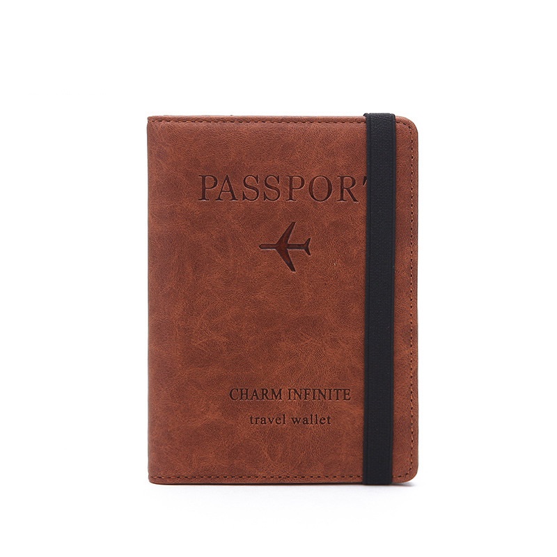 탄성 밴드 가죽 여권 커버 RFID 차단 카드 여행 여 - Passport Wallet Rfid 리뷰 및 가격