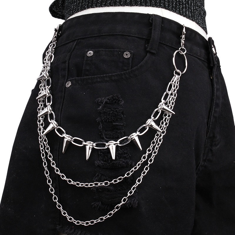 힙합 펑크 록 메탈 바지 허리 체인 남녀 공용 키 체인 - Men'S Accessories For Jeans 리뷰 및 가격