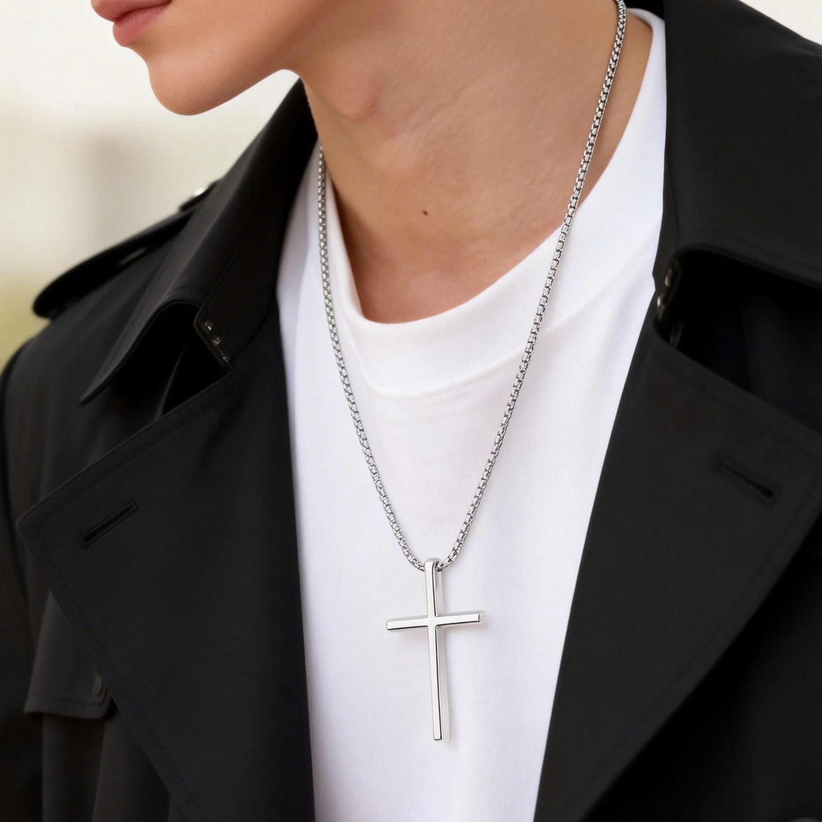 트렌디한 기독교 종교 목걸이 (여성 및 남성용) 스테인 - Men Accessories Neck Chain 리뷰 및 가격