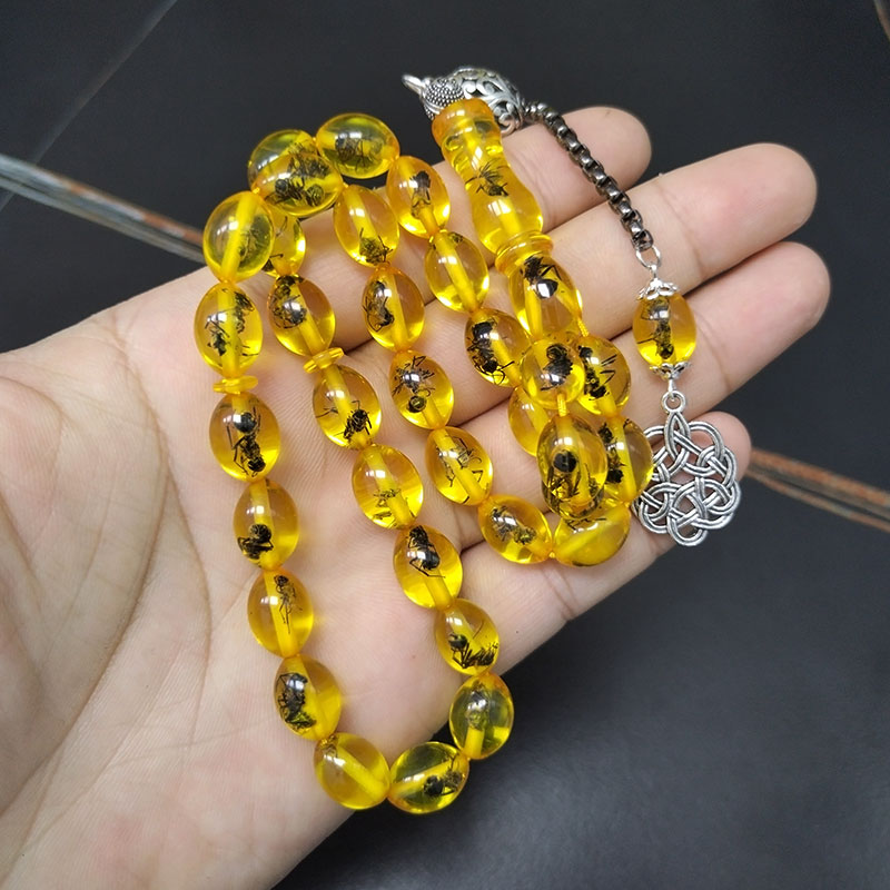 Tasbih 남성용 노란색 레진 진짜 곤충, 터키 미바 - Men Accessories Hk 리뷰 및 가격