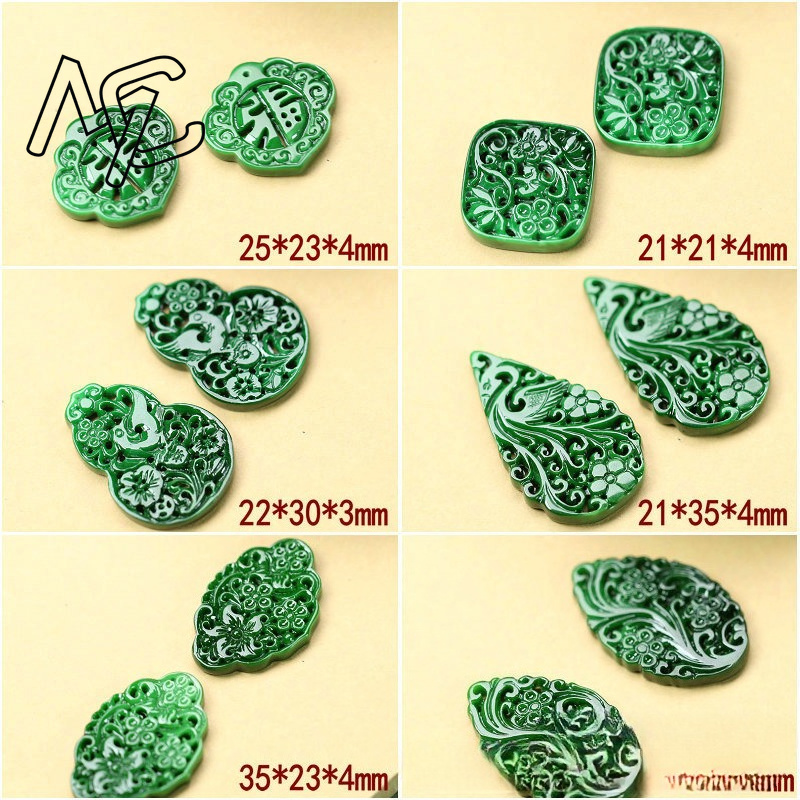 2pcs DIY 천연 드라이 그린 에메랄드 할로우 아웃 - Men Accessories Usa 리뷰 및 가격