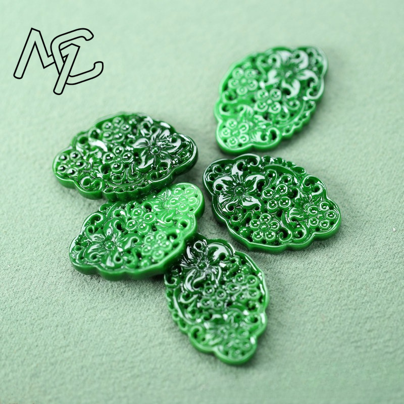 2pcs DIY 천연 드라이 그린 에메랄드 할로우 아웃 - Men Accessories Usa 리뷰 및 가격