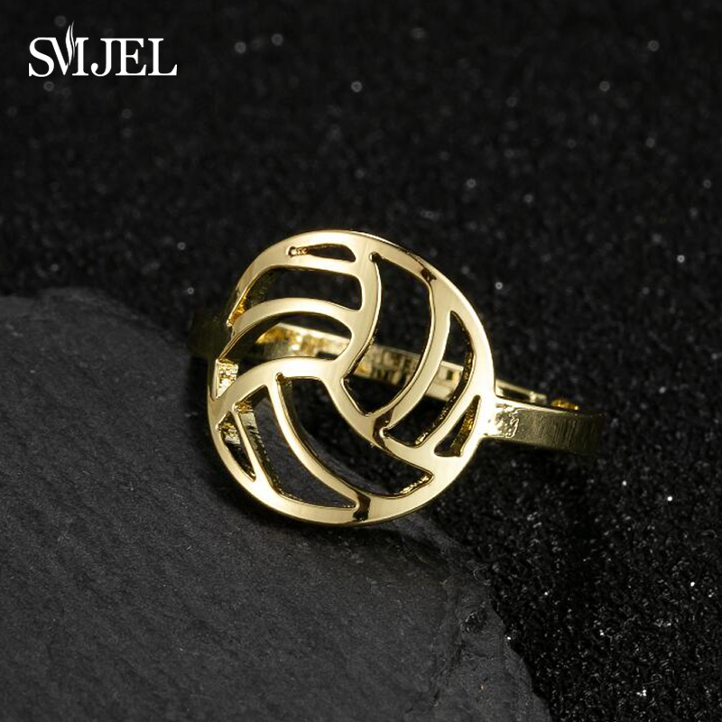 Smjel 스테인레스 스틸 배구 모양 반지 여성을위한  - Men'S Volleyball Accessories 리뷰 및 가격