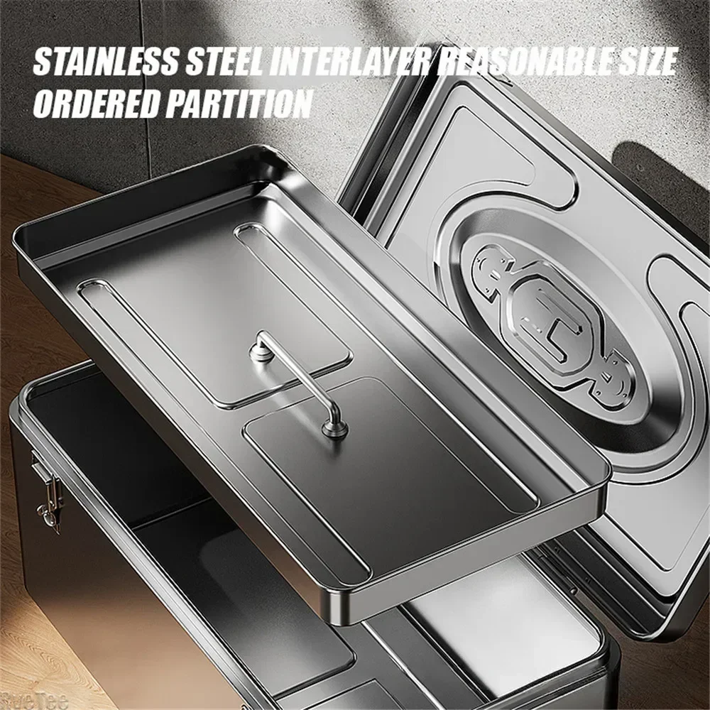 고품질 두꺼운 스테인리스 스틸 공구 상자, 전기공 도구 - Men'S Accessories Tray 리뷰 및 가격