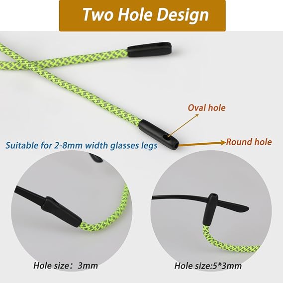 2 PCS 안경 스트랩, 남성 여성을 위한 반사 안경줄 - Men Accessories Neck Chain 리뷰 및 가격