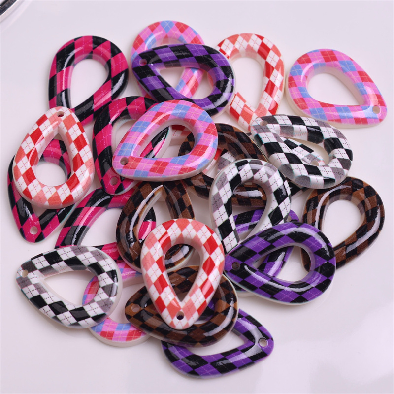 무료 배송 100 개/몫 색상 격자 무늬 패턴 인쇄 만 - Men'S Accessories Drop Shipping 리뷰 및 가격